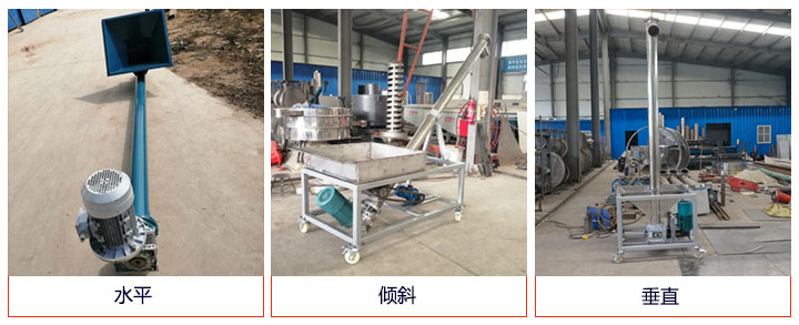 螺旋給料機可水平、傾斜、垂直布置